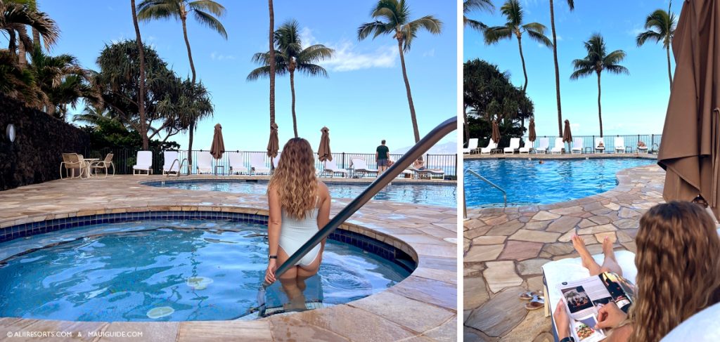 pool and jacuzzi