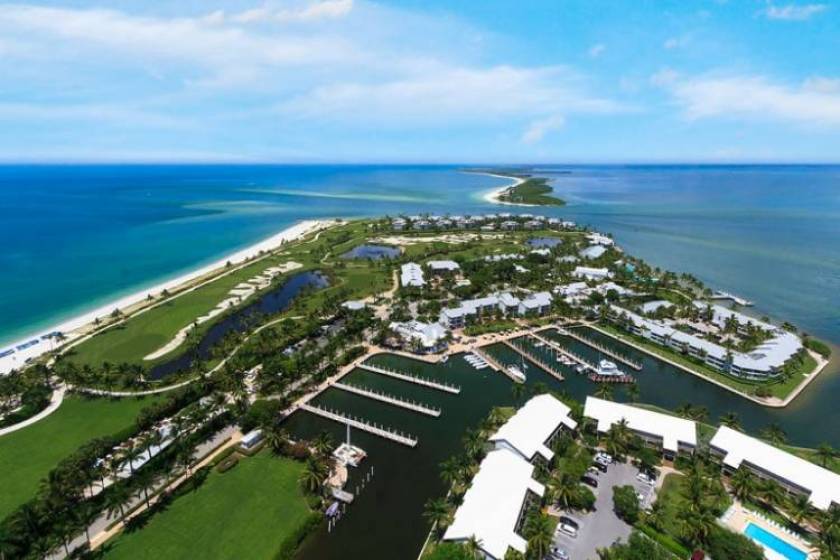 Arial view of Sanibel Island