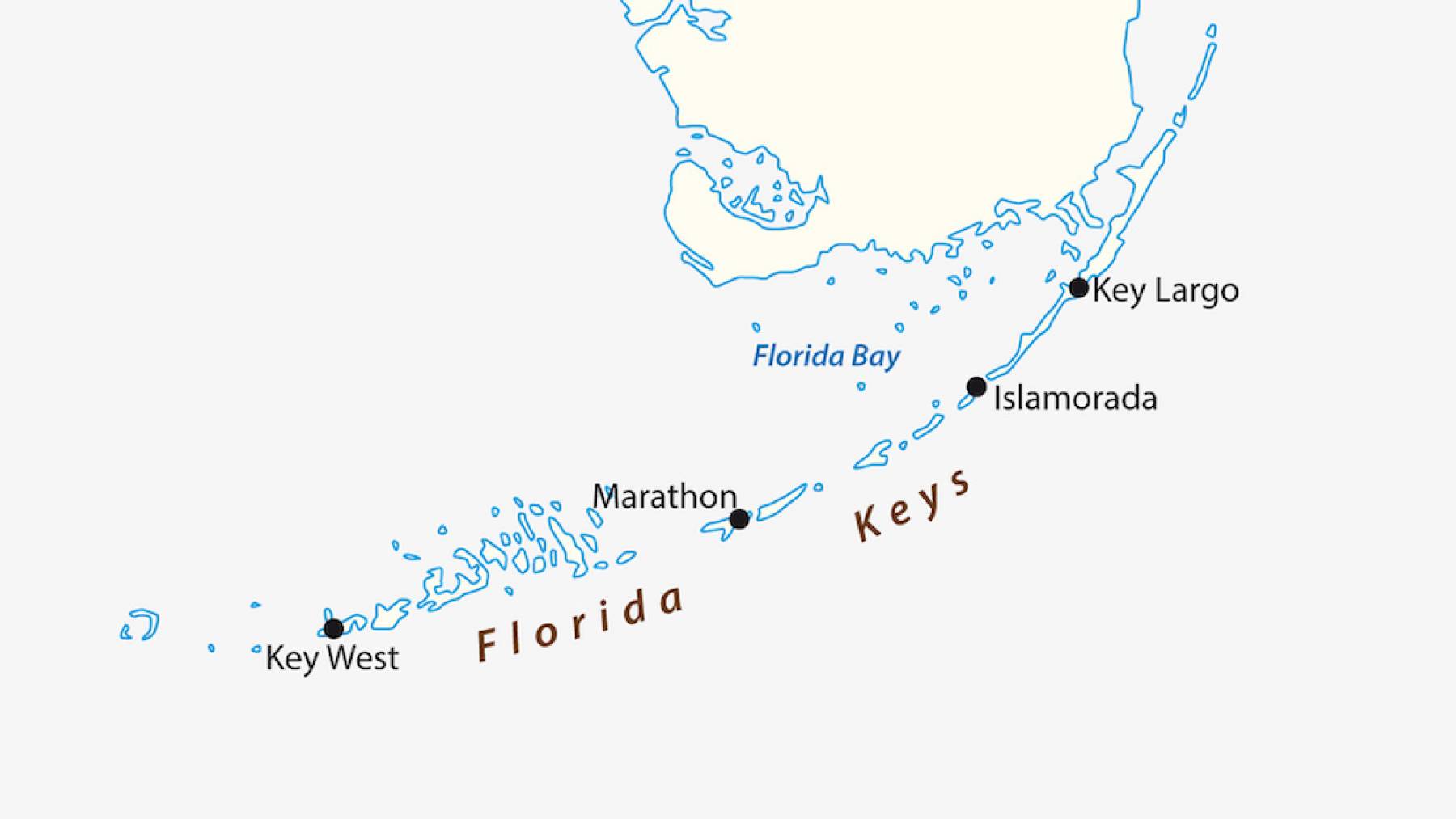 Map of the Florida Keys