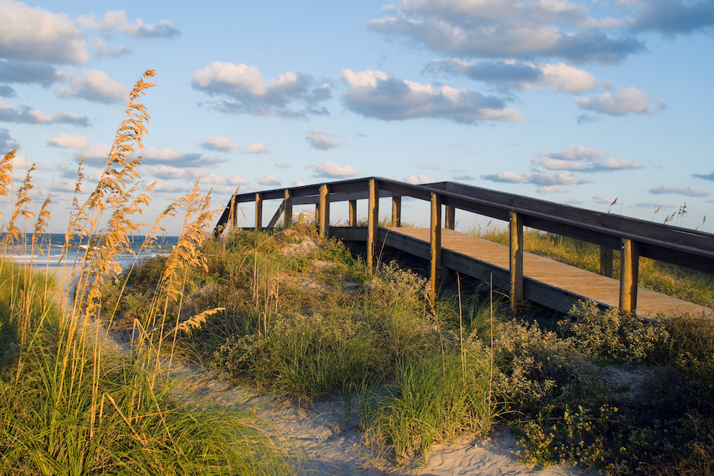 beach boardwalk