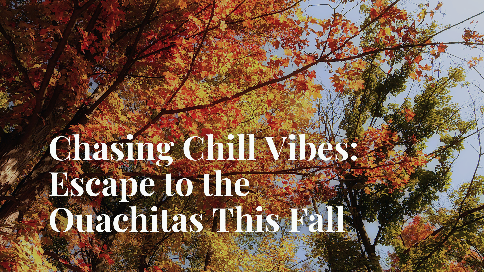 Chasing Chill Vibes: Escape to the Ouachitas This Fall