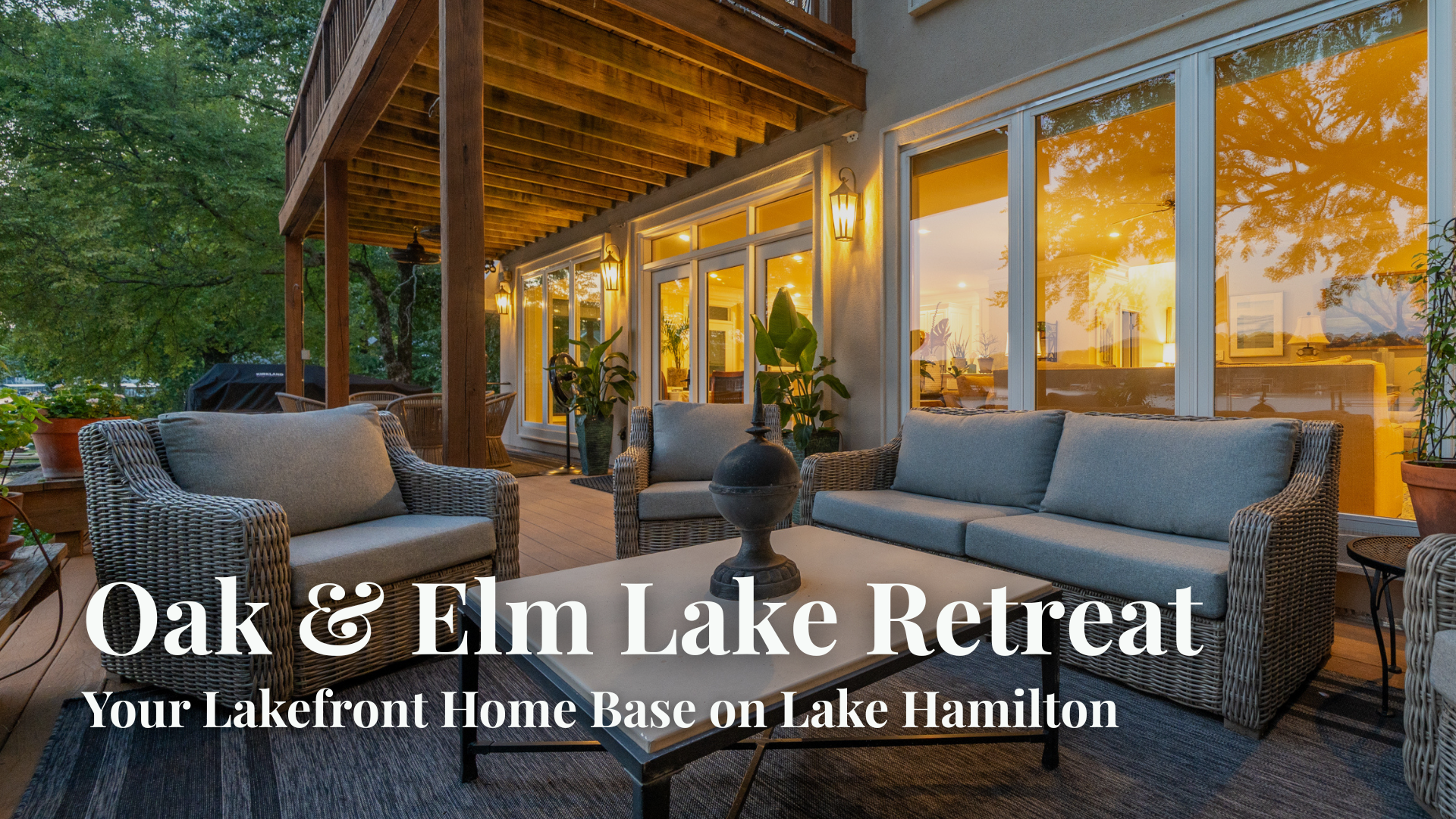 Oak & Elm Lake Retreat: Your Lakefront Home Base on Lake Hamilton
