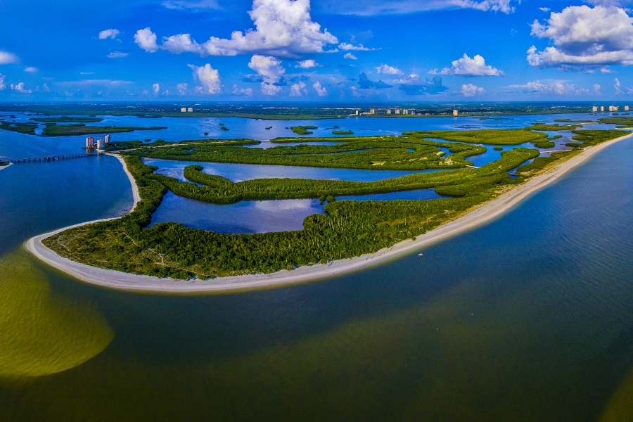 Lovers-Key-State-Park-Aerial Lovers Key State Park