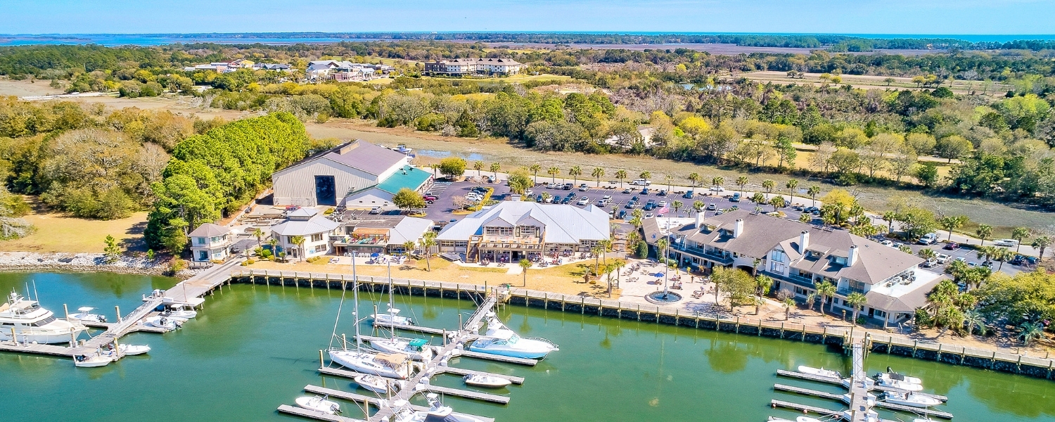 Bohicket Marina and Market Aerial View
