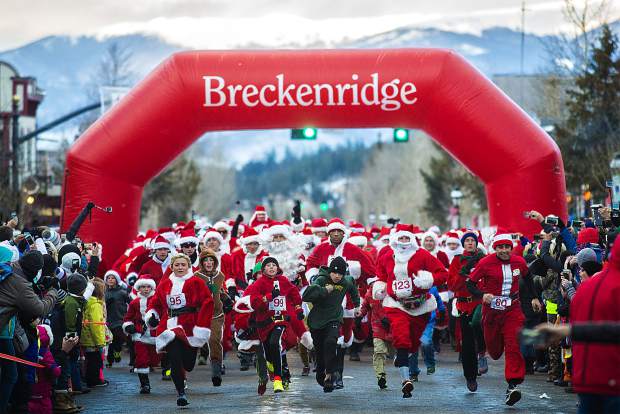 Breckenridge Lighting & Race of the Santas