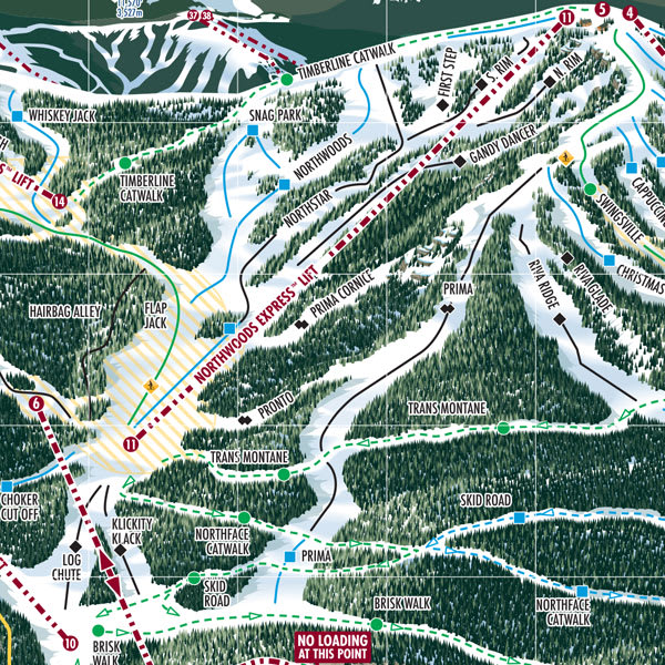 Vail Northeast Bowl Map