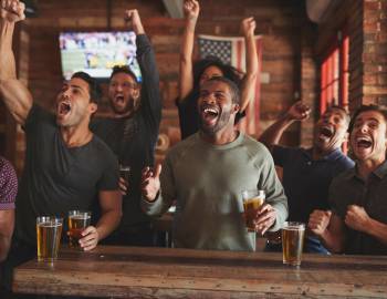 Football Fans Cheering