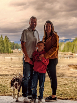 Jerod and wife Kaycee, son Linkon