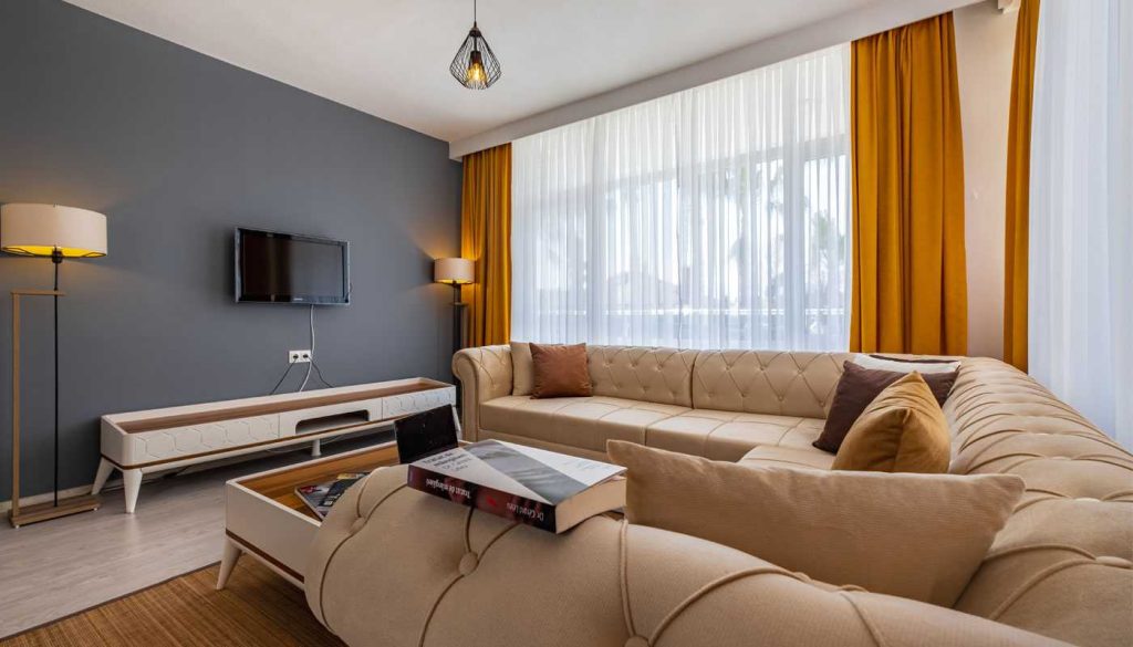 vacation rental living room interior