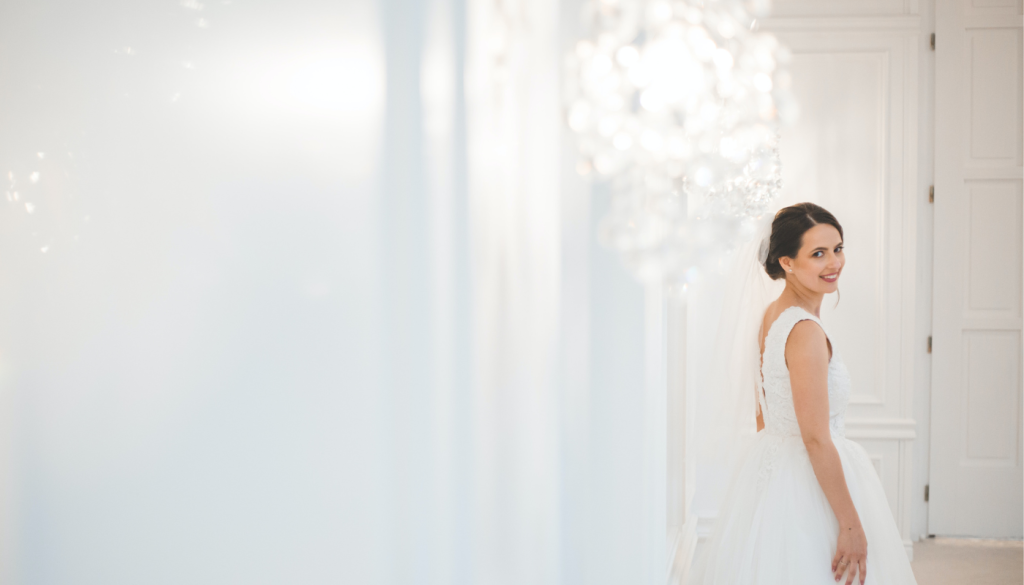 woman in wedding dress