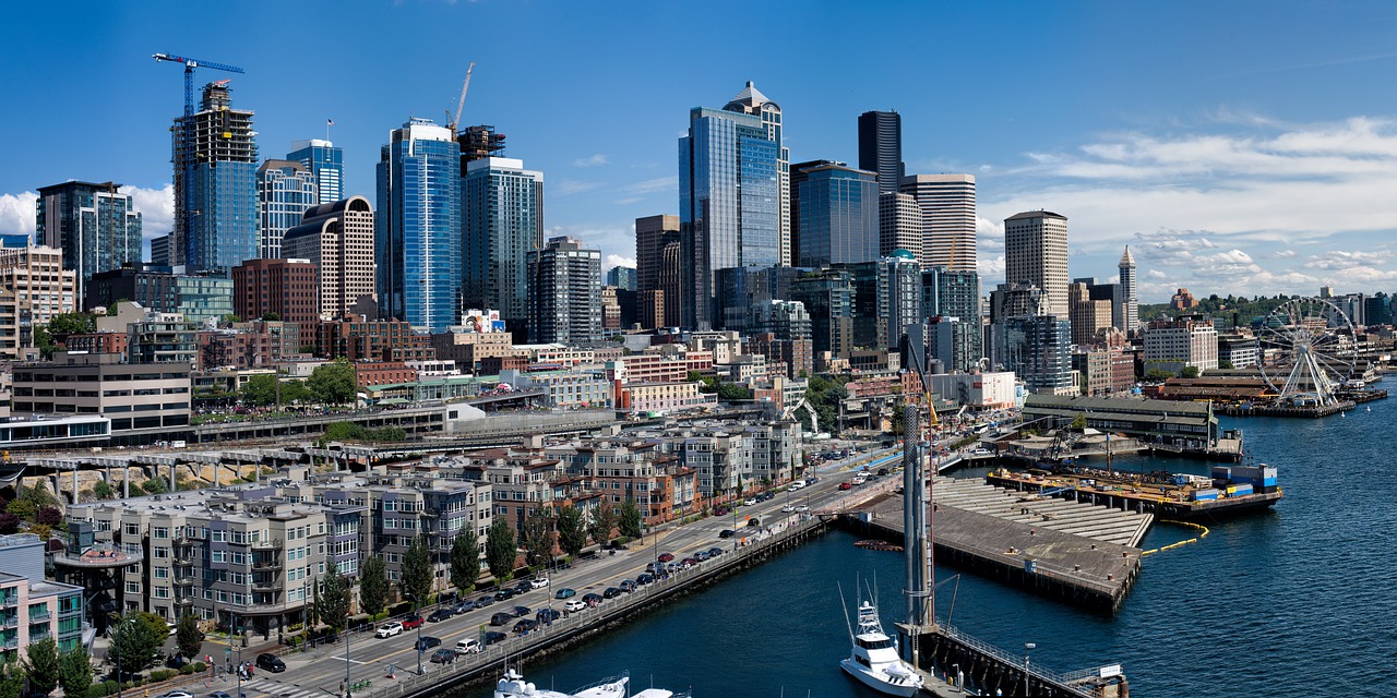 washington, seattle, skyline, water, bay, urban, city, buildings, pier, downtown, cityscape, wheel, port, panorama, gigantography, compositing, shadowcatcher, seattle, seattle, seattle, seattle, nature, seattle-4321625.jpg