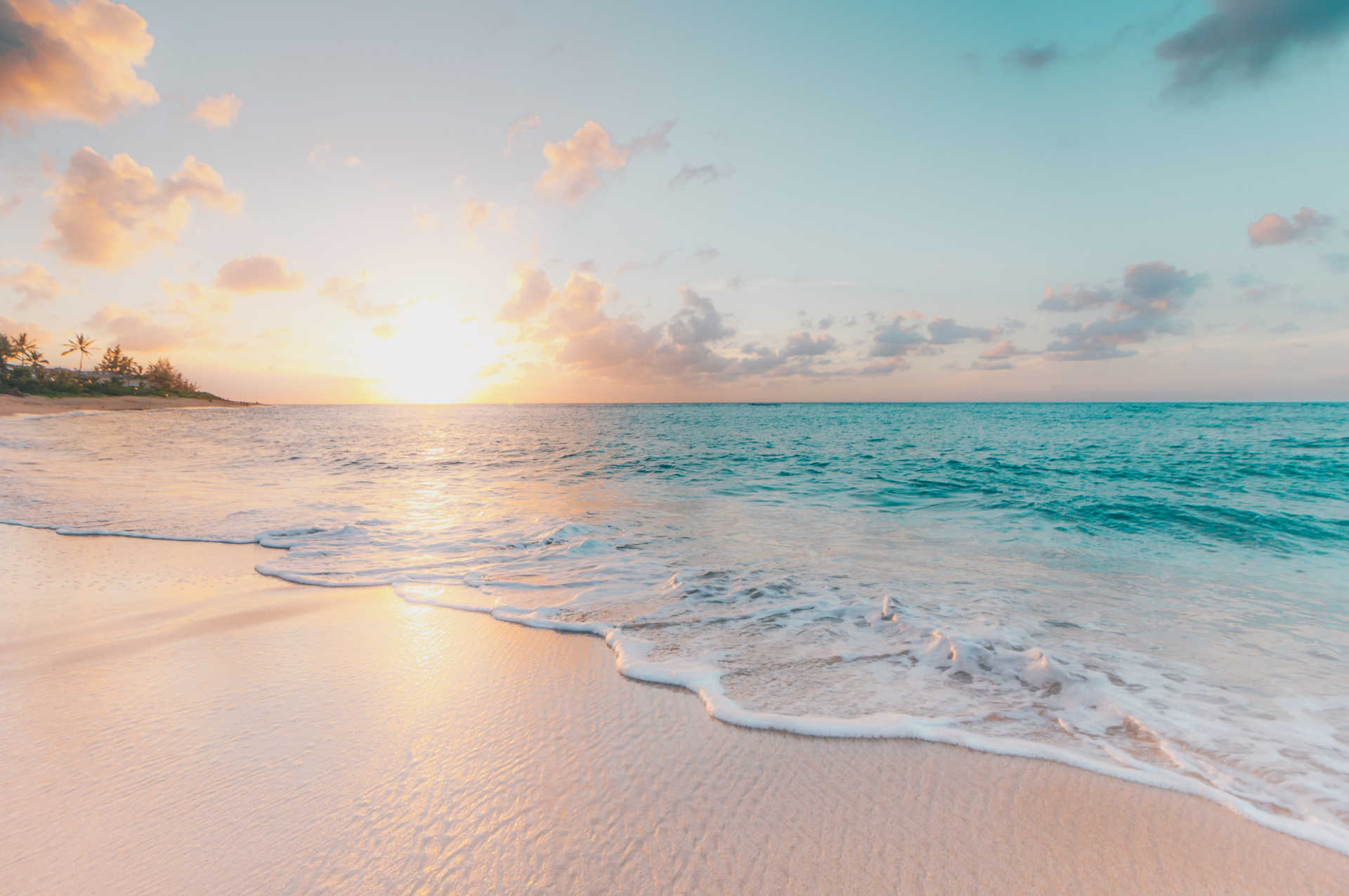 Maui beach at sunset
