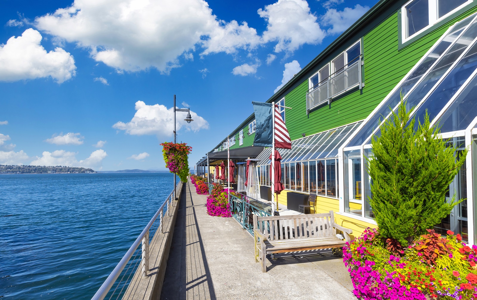 Homes on the Puget Sound waterfront