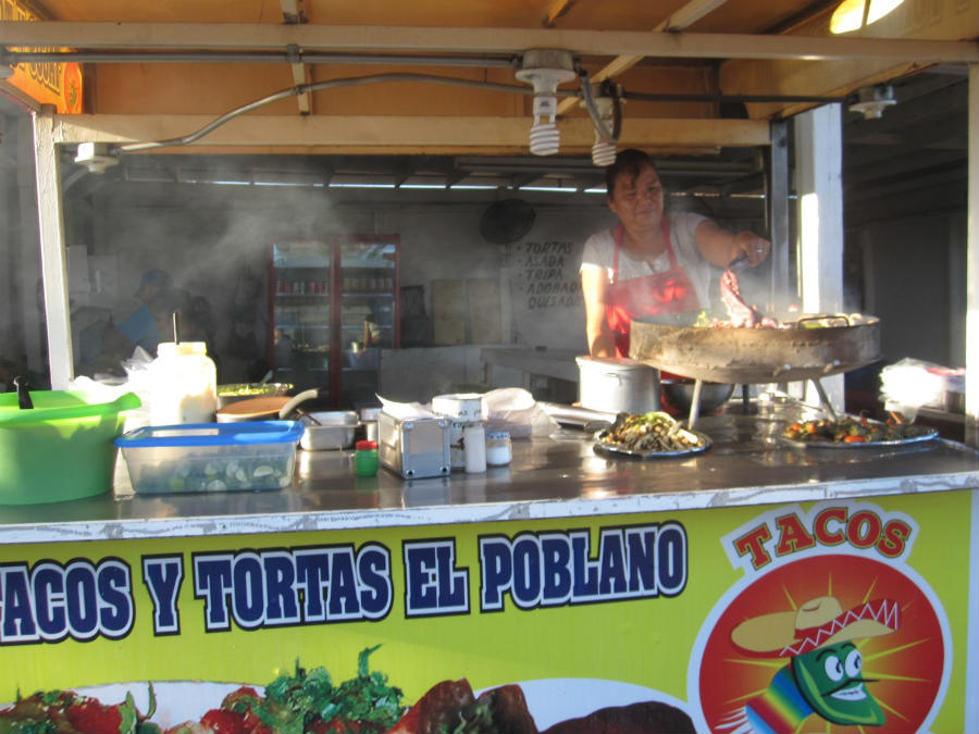 Puesto de tacos San Felipe Baja California