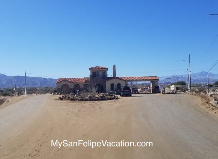 Entrada Salito Rancho El Dorado San Felipe Baja California México
