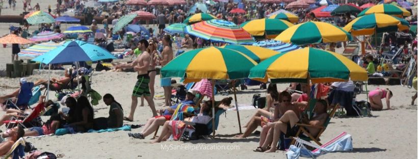 El distanciamiento social en las vacaciones de verano en San Felipe