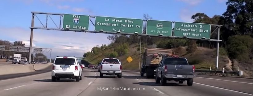 Distancias de conducción a San Felipe, Baja California, México