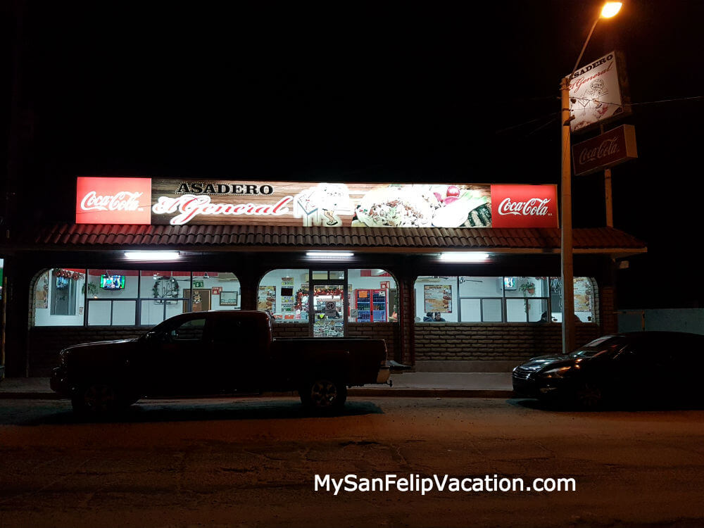Restaurante Asadero El General San Felipe - Vista frontal
