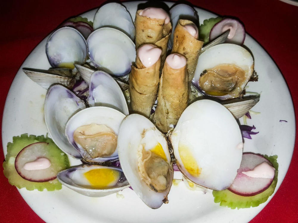 Almejas frescas en Chuy's Place San Felipe