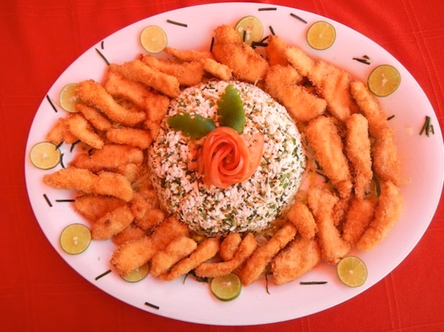 Camarón frito Baja Mar - Camarones fritos