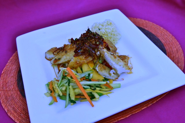 Delicioso pollo Teriyaki en La Vaquita