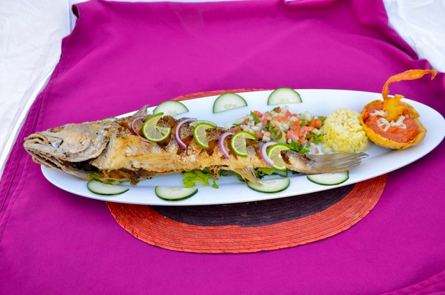 Pescado del restaurante la Vaquita