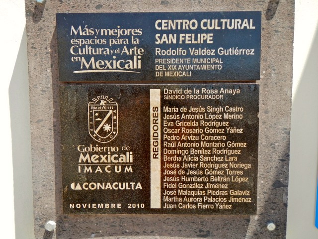 Cartel del Centro Cultural San Felipe