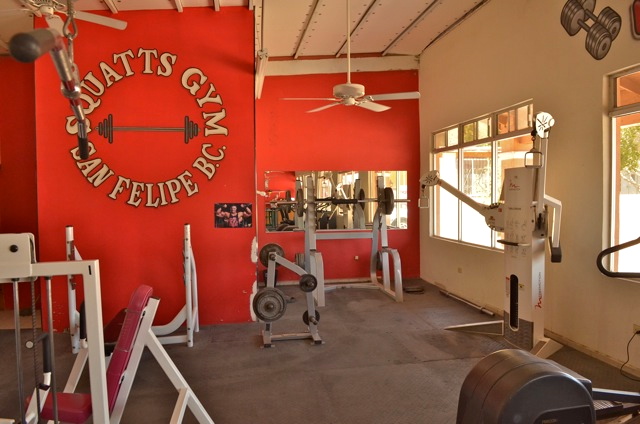 Gimnasio de sentadillas logo San Felipe 