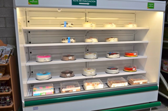 Tortas de la supertienda de la bodega