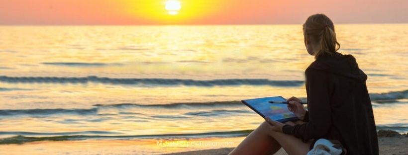 Actividad divertida de vacaciones en San Felipe - Draw the Sunset