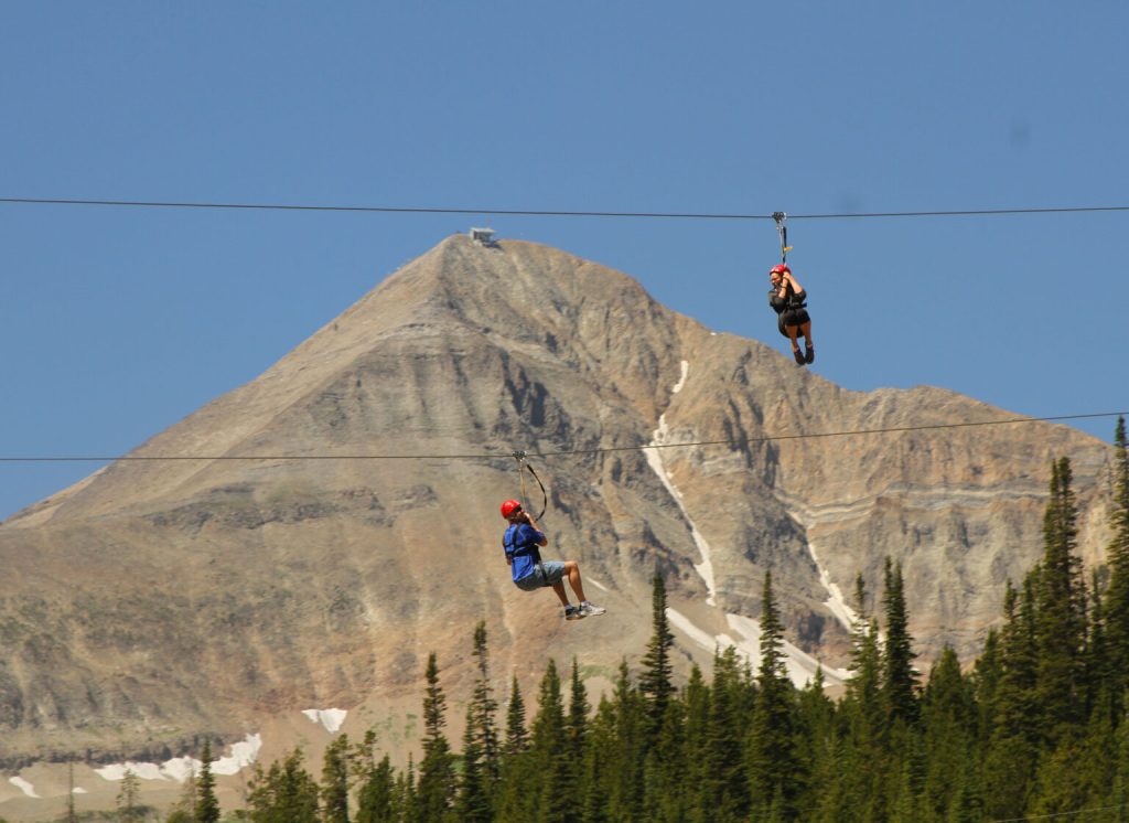 Ziplining in and around Big Sky
