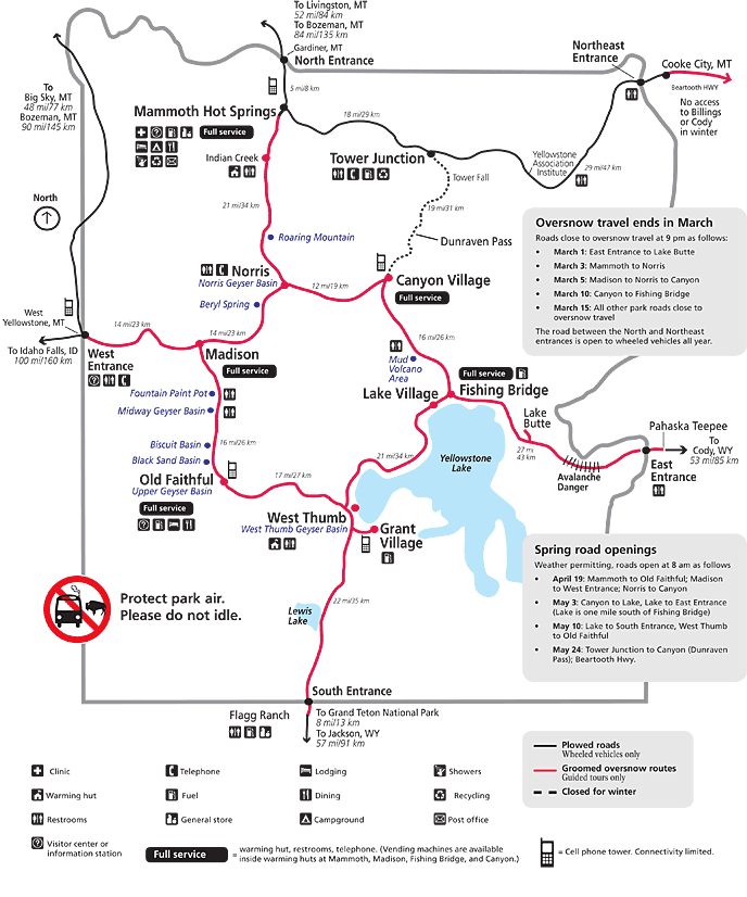 yellowstoneparkmap Yellowstone Park Map