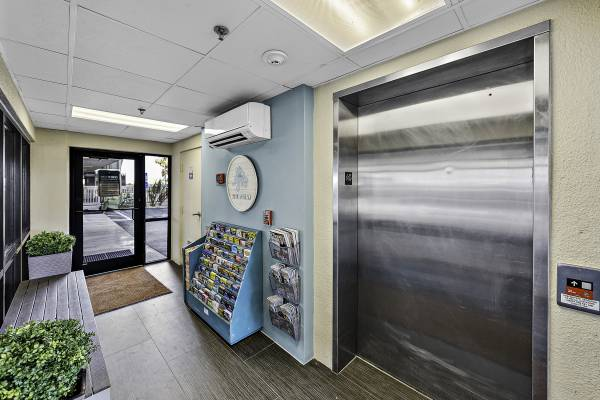Photo of elevator inside Vistas on the Gulf lobby