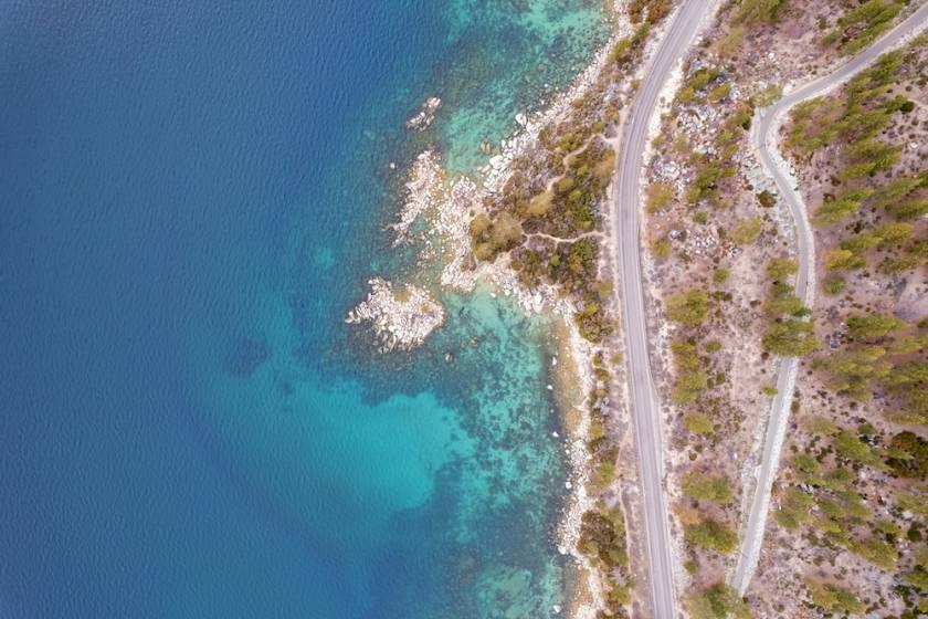 Lake Tahoe Birds eye View afternoon
