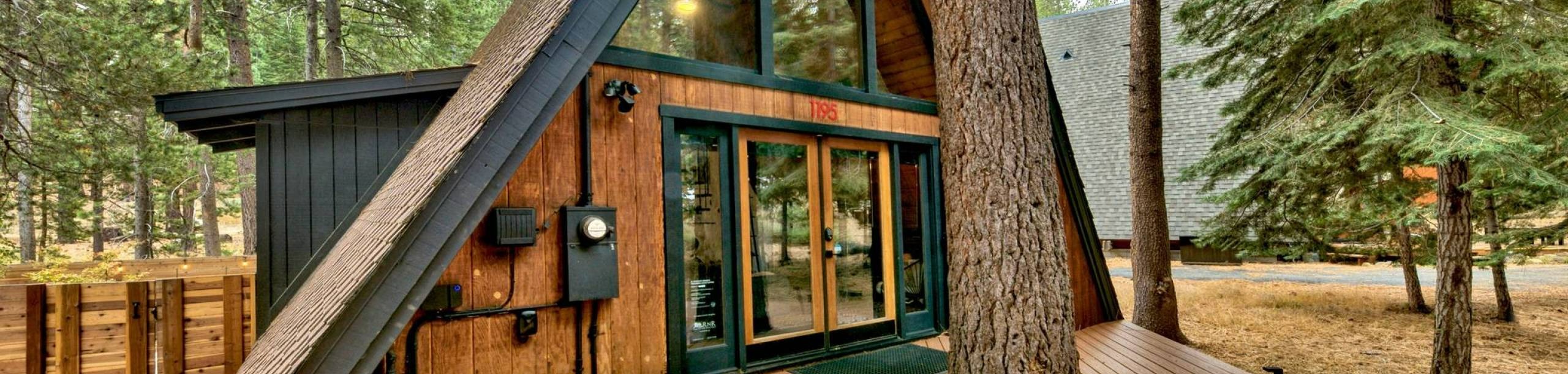 a frame cabin in lake tahoe