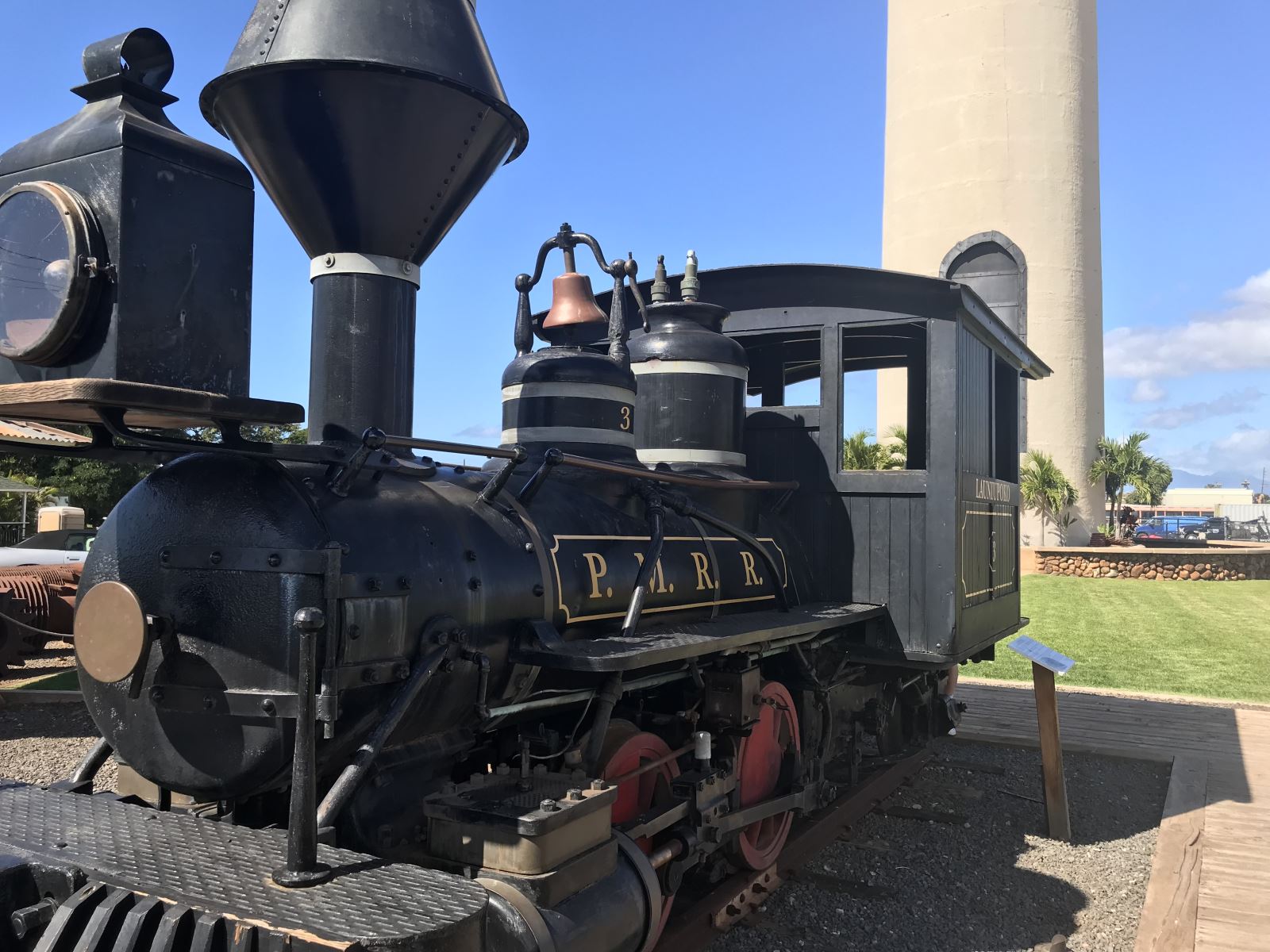 Pioneer Mill Co. Smokestack & Locomotives Exhibit