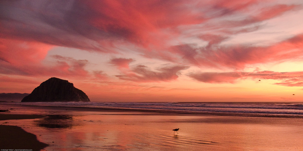 Morro Rock Sunset in Morro Bay