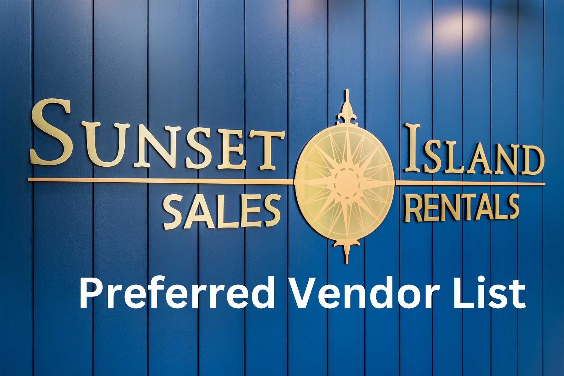 Exclusive Preferred Vendor List