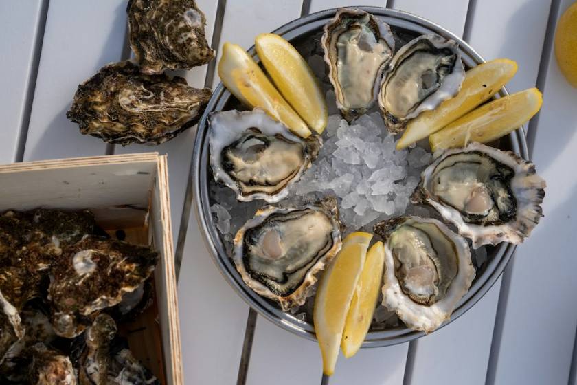 Fresh oysters