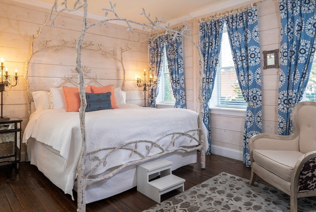 white bed