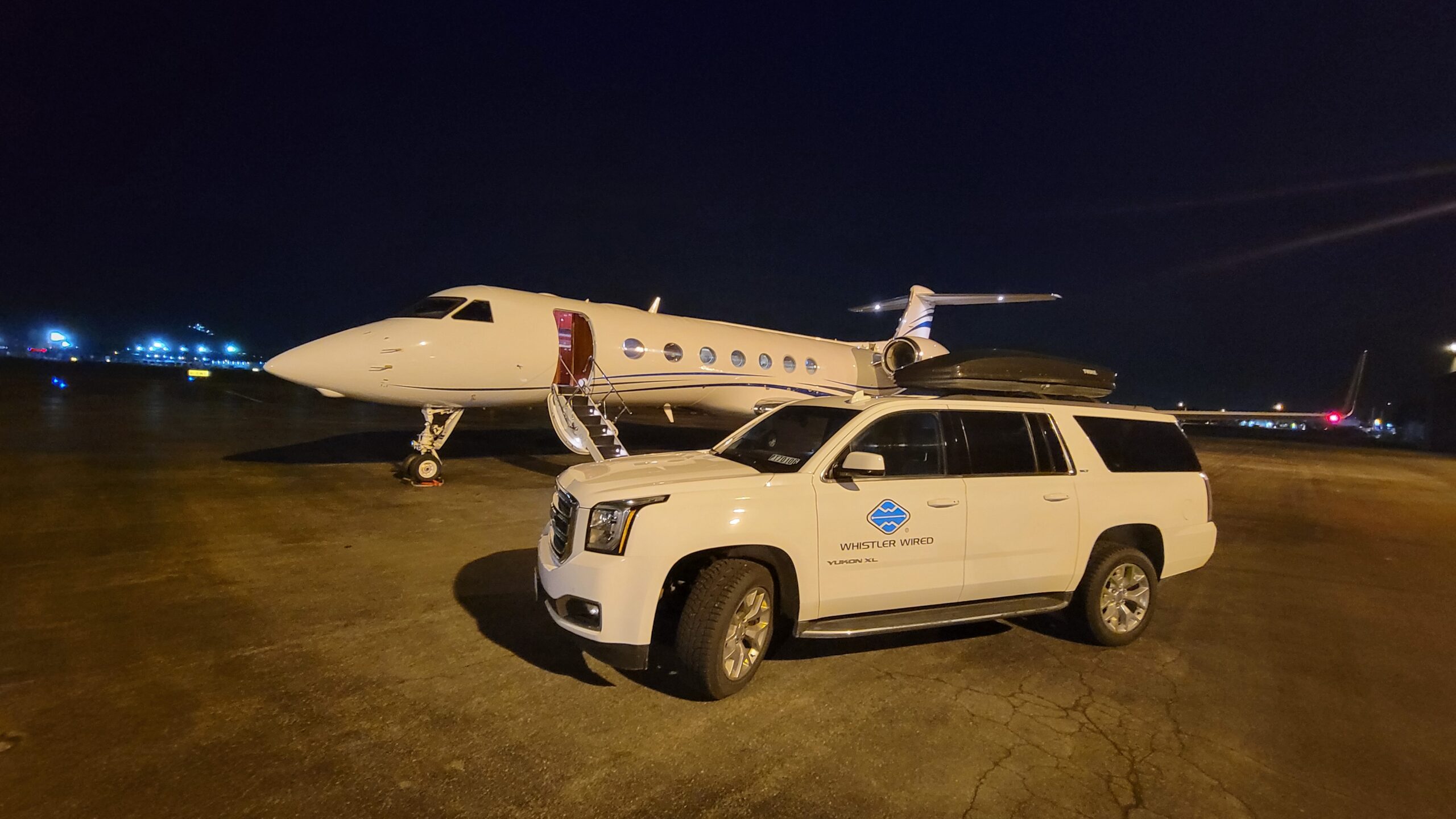 SUV with a Private Jet